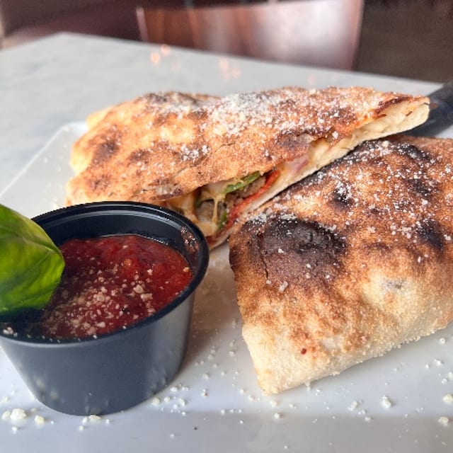 Pepperoni & Sausage Calzone.