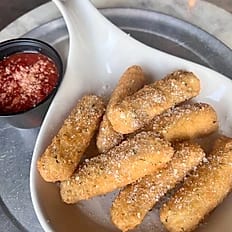 Fried Mozzarella Sticks with Marinara.